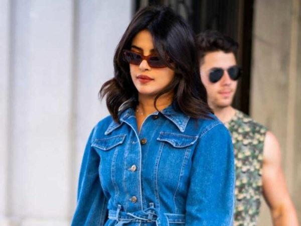 priyanka chopra z nowoczesnymi okularami przeciwsłonecznymi