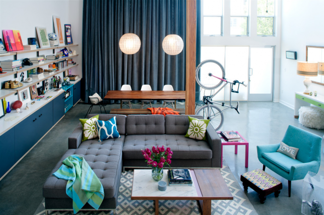 Möbel in hellen Farben machen Ihr Design kontrastreicher