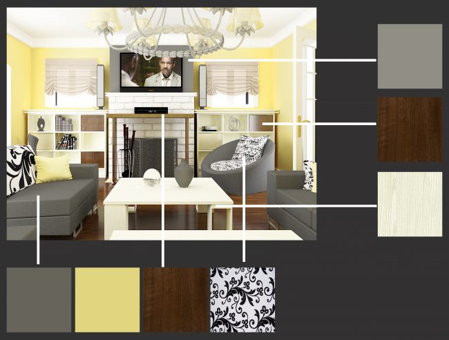 Двуизмерният план на стаята ви позволява да оцените опциите за оформление, а триизмерният-да изберете стила и палитрата на мебелните елементи