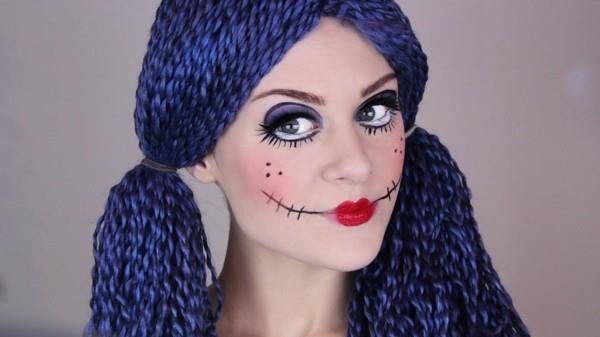 lalka makijaż twarze halloween