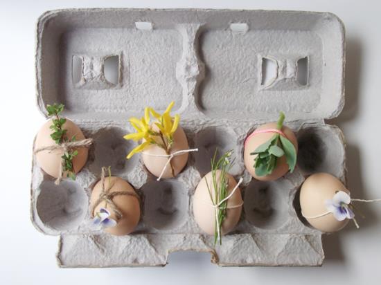 purystyczne pomysły na dekoracje wielkanocne z jajkami