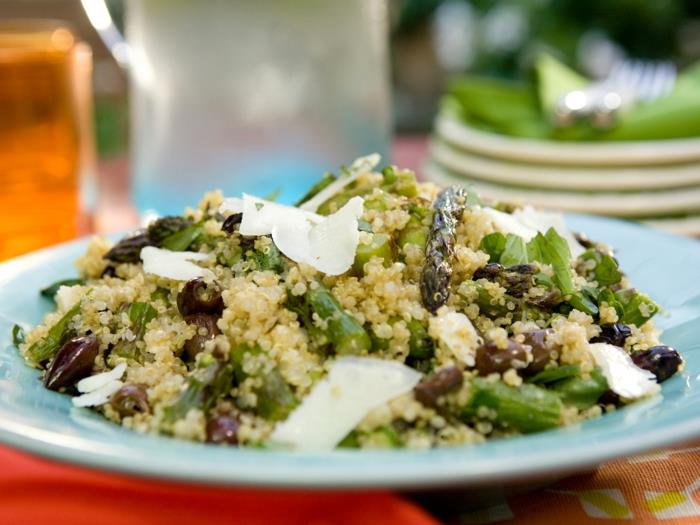 recettes de quinoa asperges vertes olives