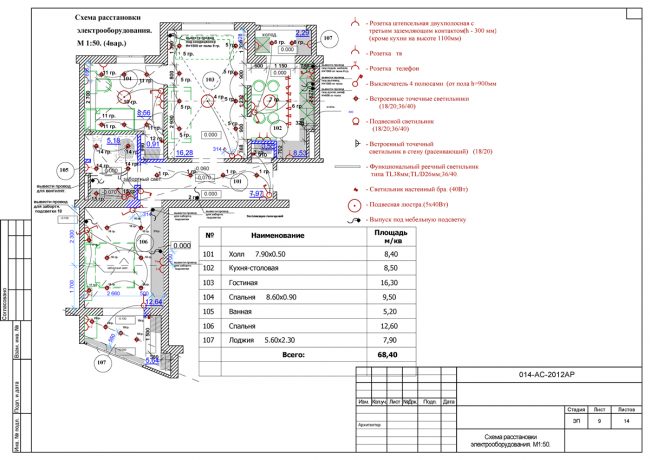 Schaltplan der elektrischen Anordnung