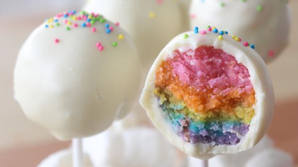Rainbow Cake Pops Przygotuj przepis na ciasto