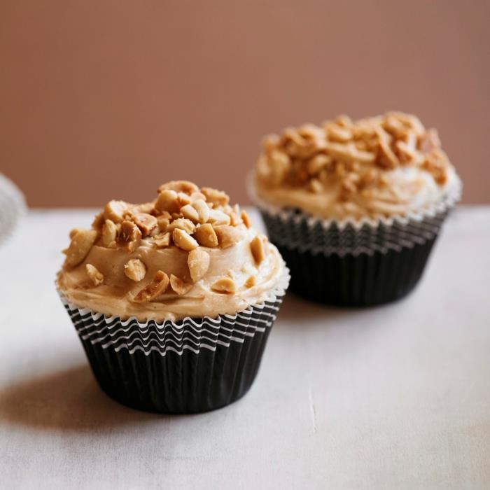 recettes cupcakes muffin cacahuètes crème chocolat