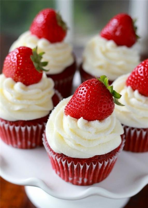 recettes cupcakes muffins décorations fraises