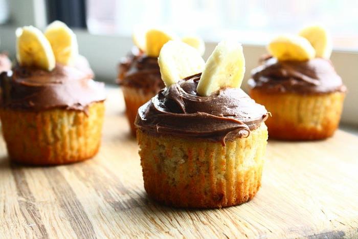 recettes cupcakes gâteaux d'école banane décorations