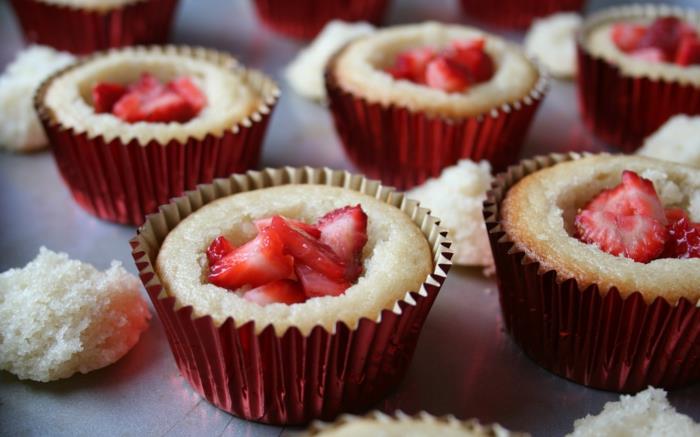 recettes cupcakes vanille fraise desserts