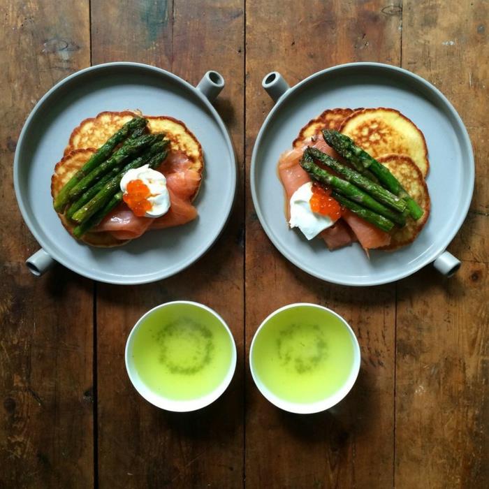 idées de petit déjeuner délicieux petit déjeuner recettes de petit déjeuner sain saumon asperges