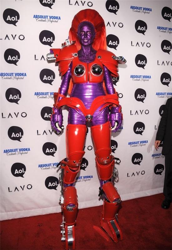 kostium robota 209 Heidi Klum Halloween