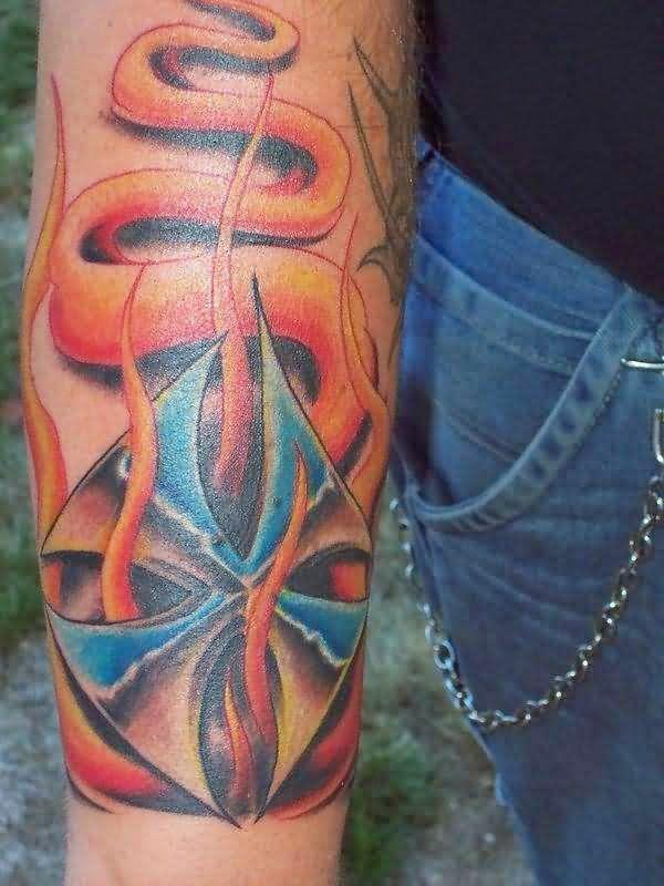 images de tatouage d'avant-bras pour les hommes colorés