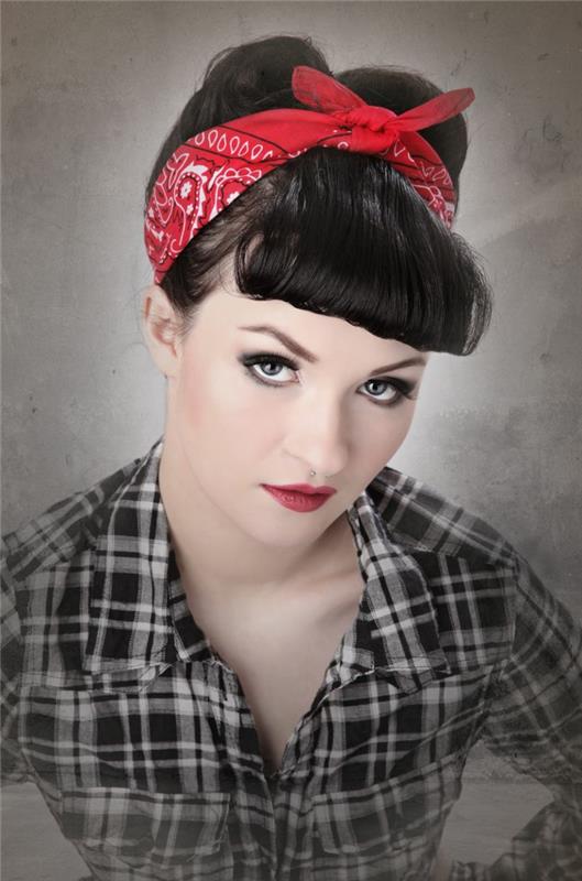 coiffure rockabilly femmes style rétro style vintage