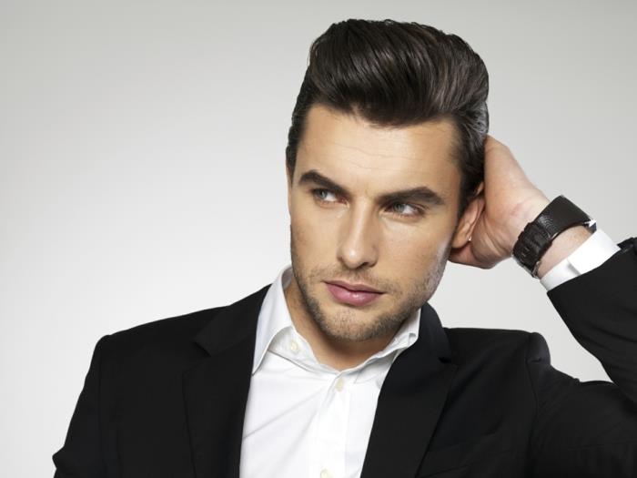 pommade de gel pour cheveux élégante coiffure rockabilly