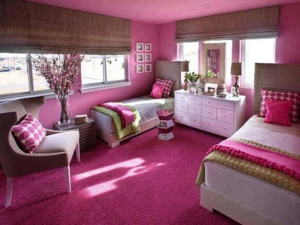 różowy pokój dwuosobowy pokój