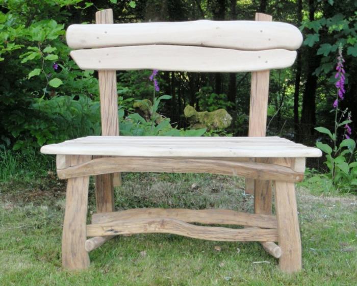 meubles de jardin rustique banc de jardin conception de jardin en bois