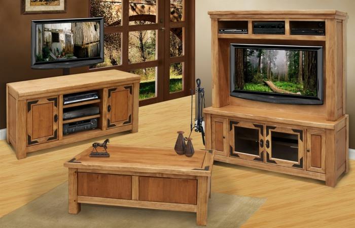 mobilier rustique moderne bois clair chêne