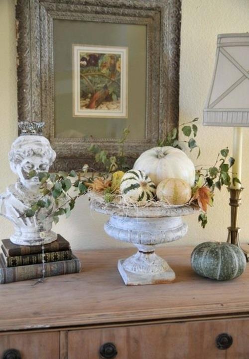 décoration chic halloween couleurs neutres citrouilles et bol anktik
