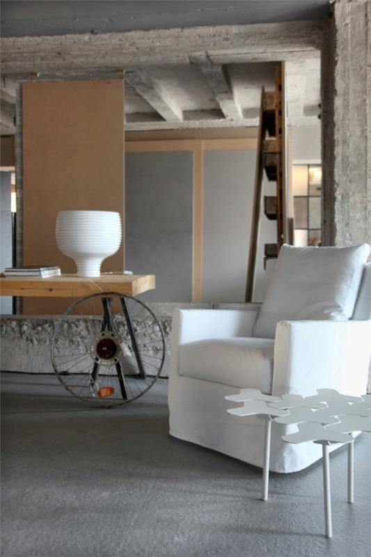 plateau de table en bois loft chic et studio de design look industriel