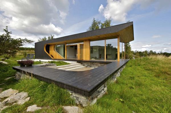 cabanes de montagne modernes chic architecture futuriste minimaliste
