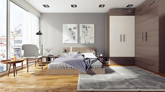 Idées d'ameublement pour une chambre à coucher moderne