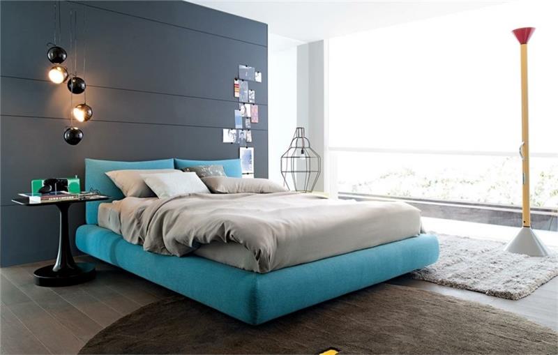 Tapis ovale de lit moderne de conception de chambre à coucher