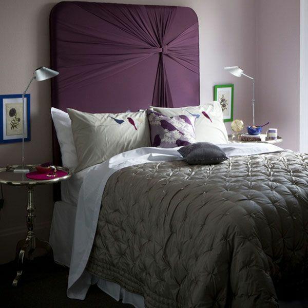 pomysły na projekt sypialni dekoracja zagłówka łóżka