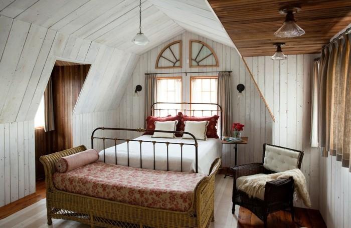 sypialnia w wiejskim stylu przytulna i stylowa