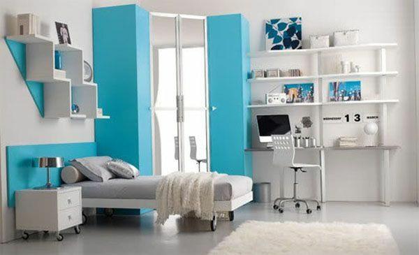 chambre à coucher design moderne ameublement chambre des jeunes bleu