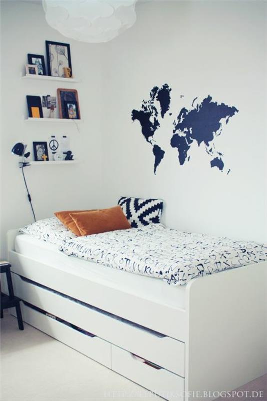 chambre à coucher design moderne ameublement chambre des jeunes lit simple