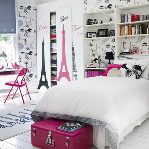 ameublement de chambre moderne chambre jeunesse parisienne
