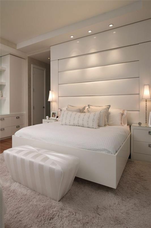 sypialnia sypialnia projekt ściany w białym łóżku