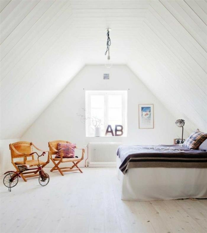 décoration de rebord de fenêtre de plancher en bois blanc de chambre à coucher