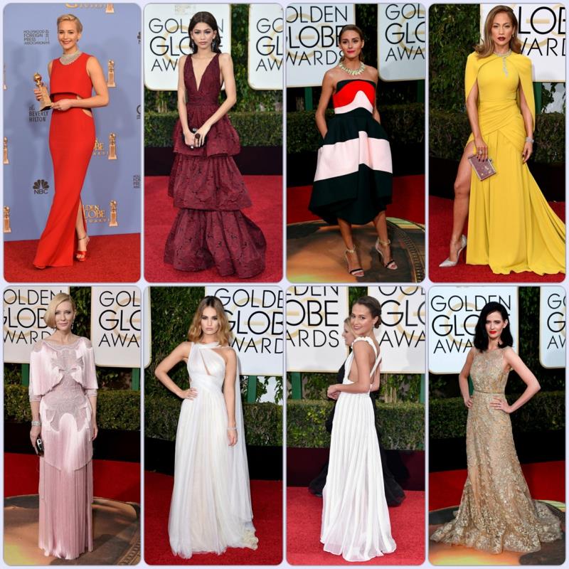 belles robes de soirée longues Golden Globes 2016
