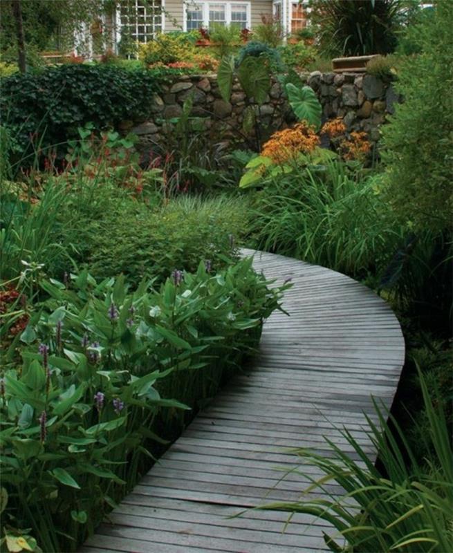 piękne ogrody projektują kreatywne ścieżki ogrodowe