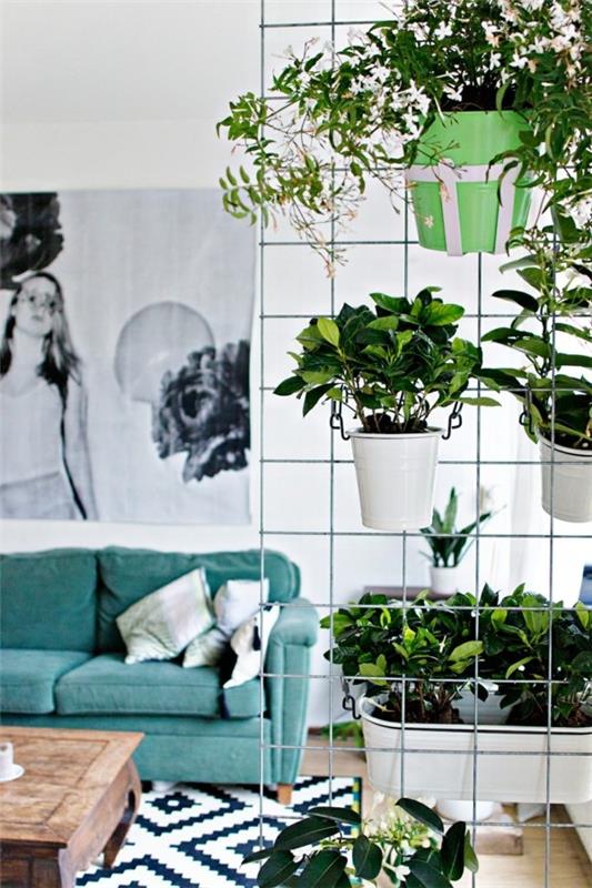 belle et intéressante jardinière murale design