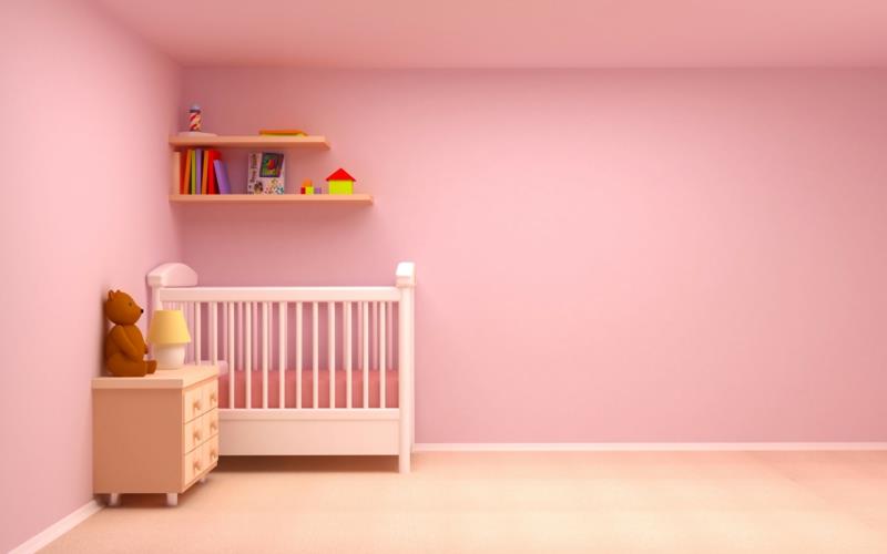 Belles idées de peinture murale pour chambre d'enfant peinture murale rose moderne