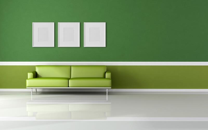 mélanger de belles couleurs de mur couleur de mur de salon vert couleurs tendance
