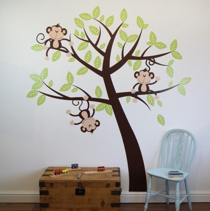 beaux stickers muraux idées de décoration de pépinière arbre