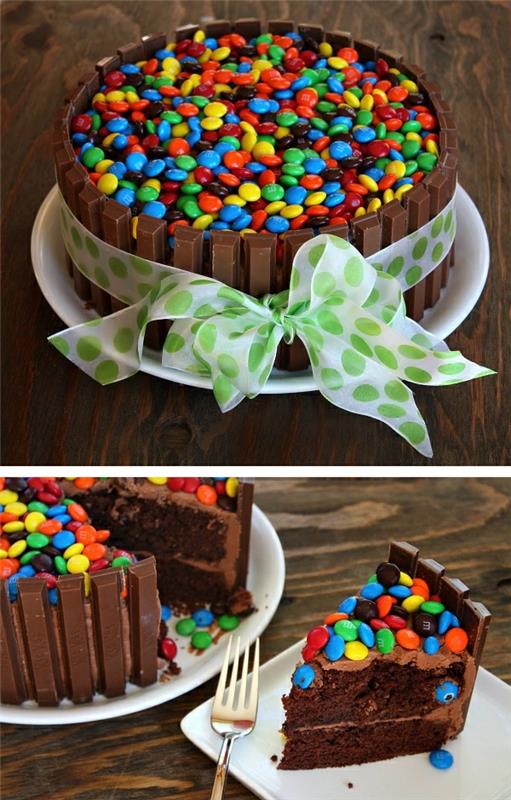 ciasto czekoladowe cukierki mms batonik