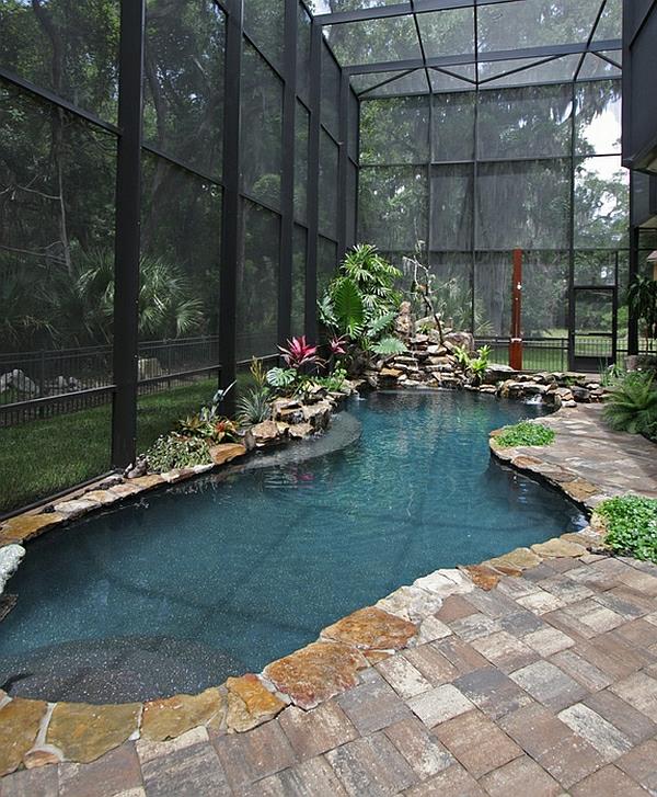 piscine à la maison étang optique