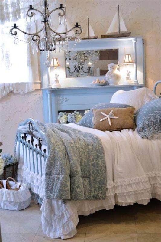 shabby chic chambre blanc doux look