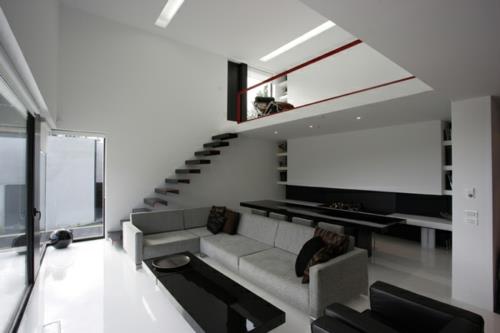 chic design d'intérieur escaliers salon plafond sol