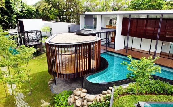 singapour screen house k2ld architects piscine extérieure architecture durable