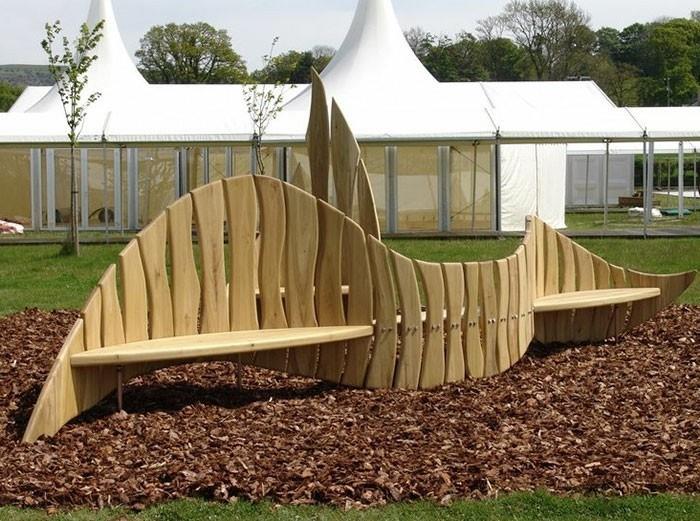ławka zrównoważony design drewno wielka brytania