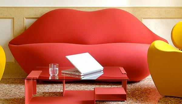 canapé pop art caractéristiques design d'intérieur meubles rembourrés