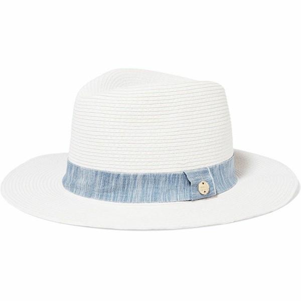 chapeau d'été blanc et rayure denim redimensionnée