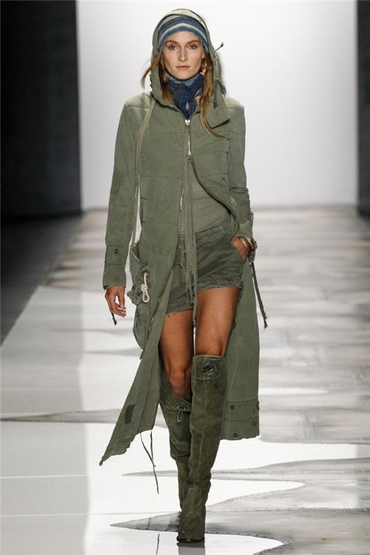 letnia moda damska moda damska greg lauren 2016 buty płaszcz krótkie spodnie w stylu wojskowym