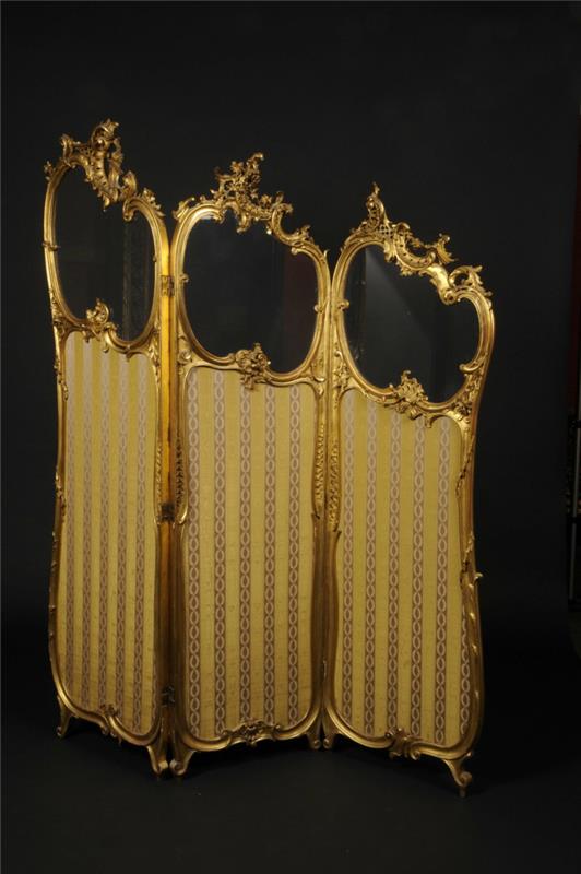 ekran złote barokowe ozdoby