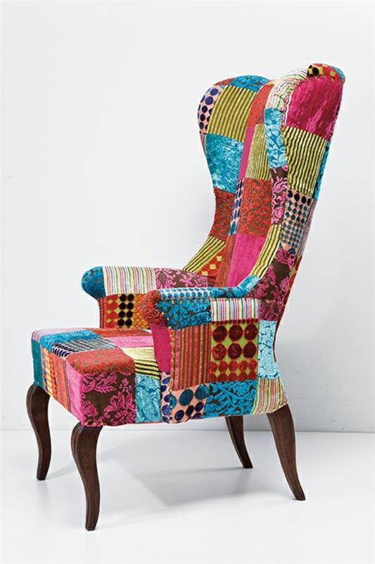 akordowy fotel piękny design kolorowy świeży
