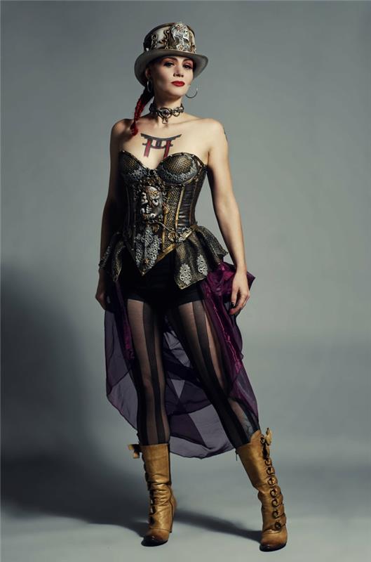vêtements steampunk costume de mode pour femmes
